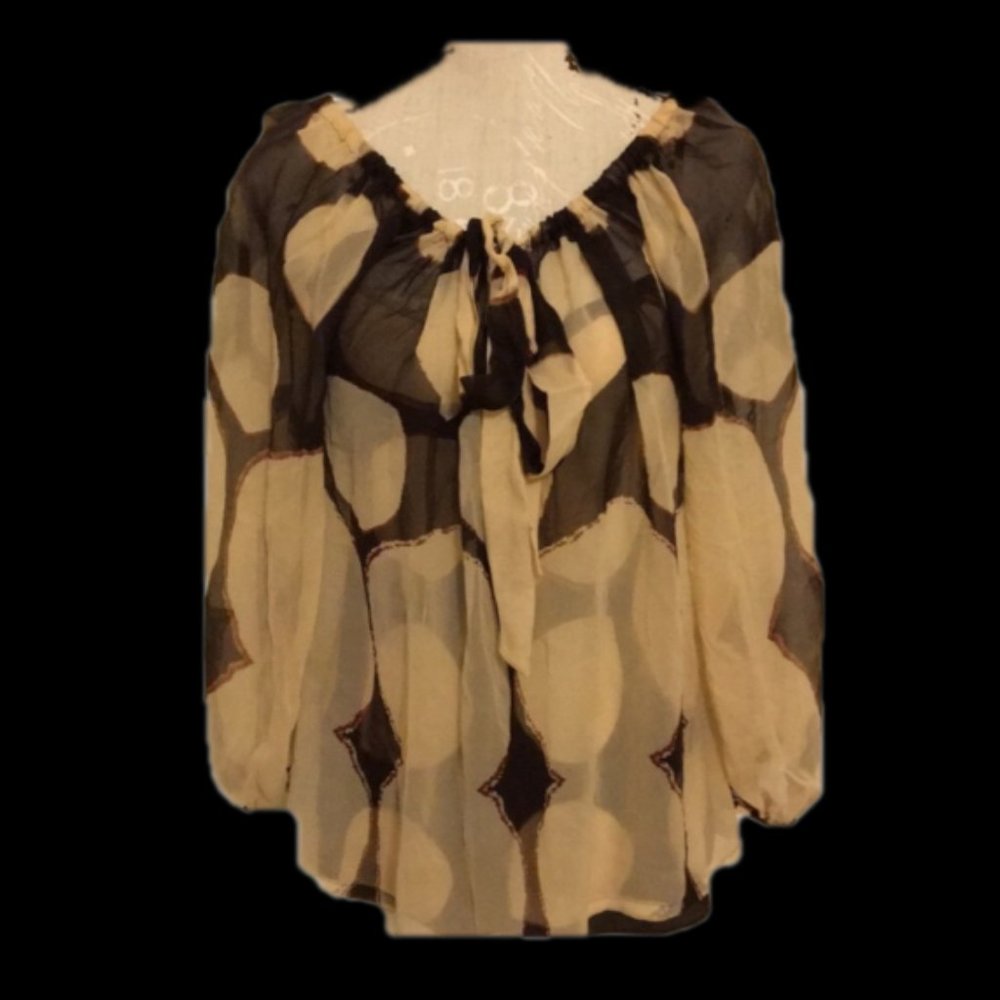 DVF Boho Off Shoulder Tunic Top-4